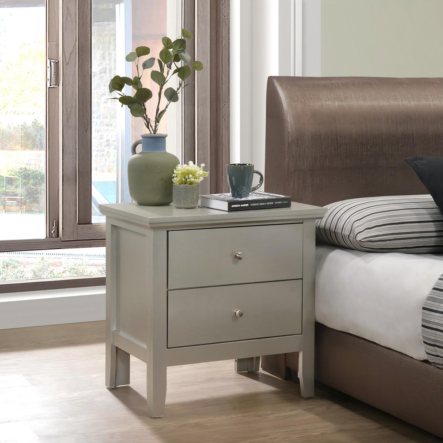 English Dovetailed Drawers Nightstand - The Sleep Loft - Online Mattress Showroom NYC
