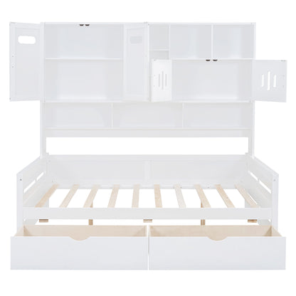 Daybed With All-In-One Cabinet And Shelf - The Sleep Loft - Online Mattress Showroom NYC