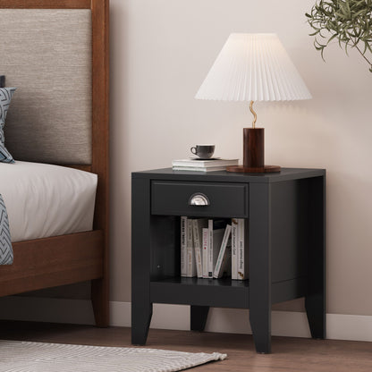 Cleary - Contemporary Nightstand With Drawer - The Sleep Loft - Online Mattress Showroom NYC