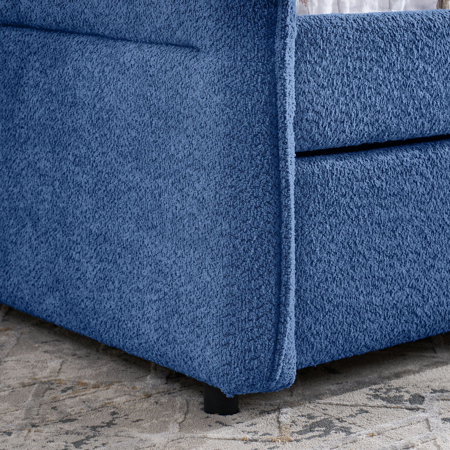 Upholstered Daybed With Pop Up Trundle - The Sleep Loft - Online Mattress Showroom NYC