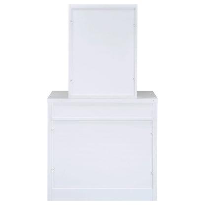 Harvey Vanity Set with Lift-Top Stool White