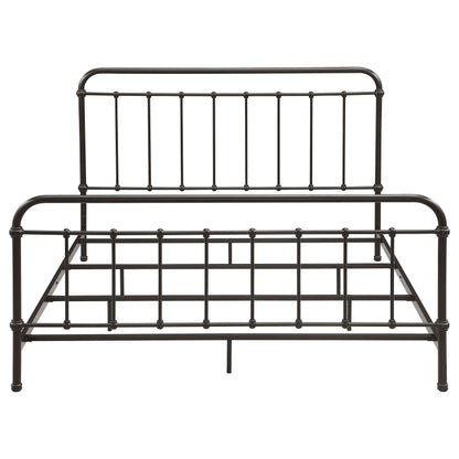 Livingston Metal Eastern King Open Frame Bed Dark Bronze