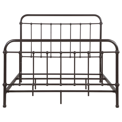 Livingston Metal Queen Open Frame Bed Dark Bronze