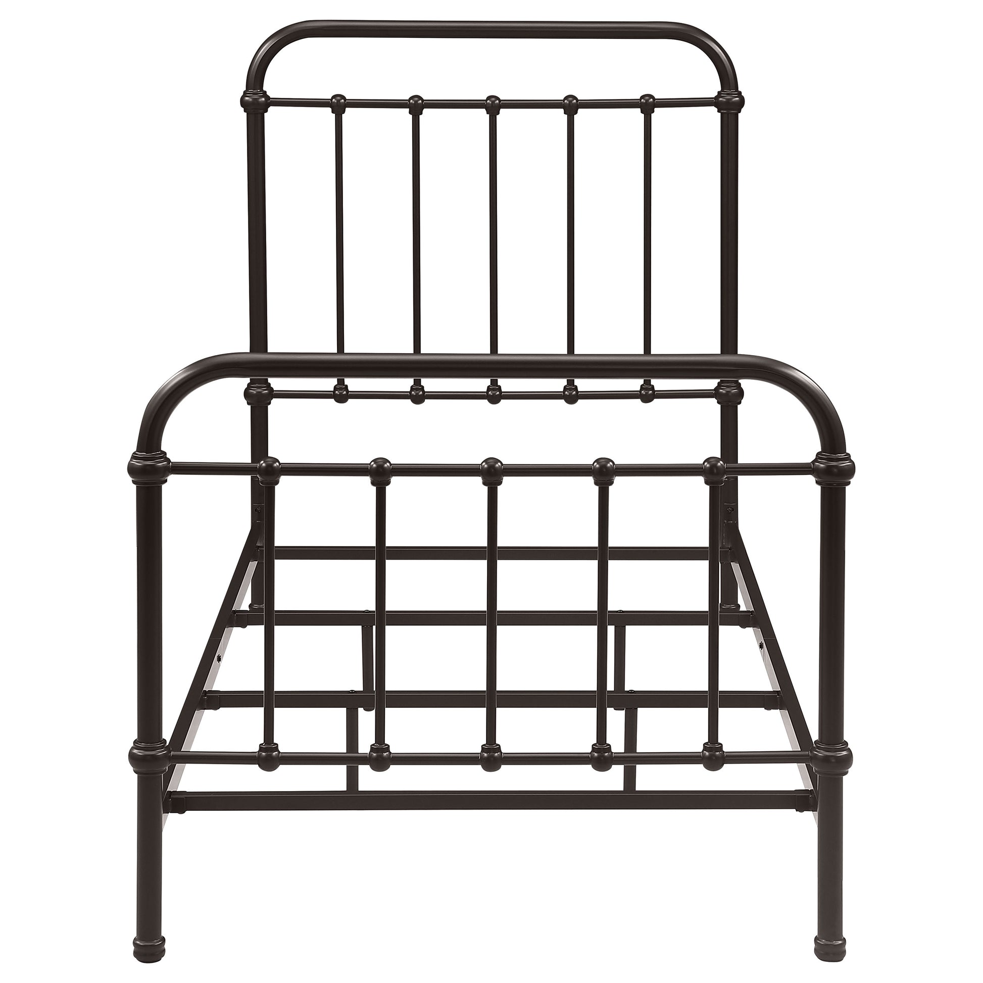 Livingston Metal Twin Open Frame Bed Dark Bronze