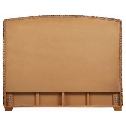 Laughton Woven Banana Leaf California King Headboard Amber
