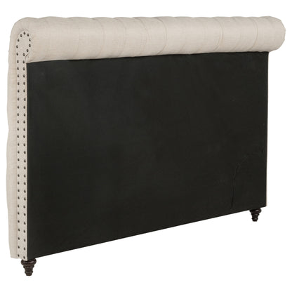 Devon 57-inch Upholstered Full Headboard Beige