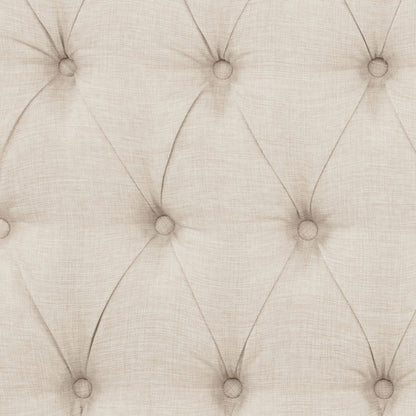 Devon 57-inch Upholstered Eastern King Headboard Beige
