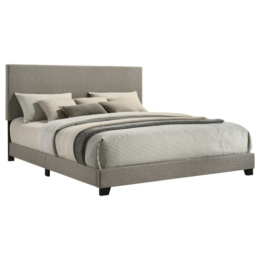 Dorian Fabric Upholstered California King Panel Bed Taupe - The Sleep Loft - Online Mattress Showroom NYC