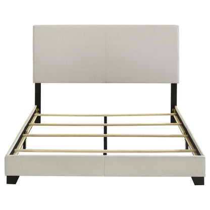 Dorian Fabric Upholstered Queen Panel Bed Cream