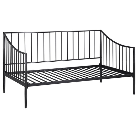 Newbury Metal Twin Daybed Bed Frame Matte Black - The Sleep Loft - Online Mattress Showroom NYC