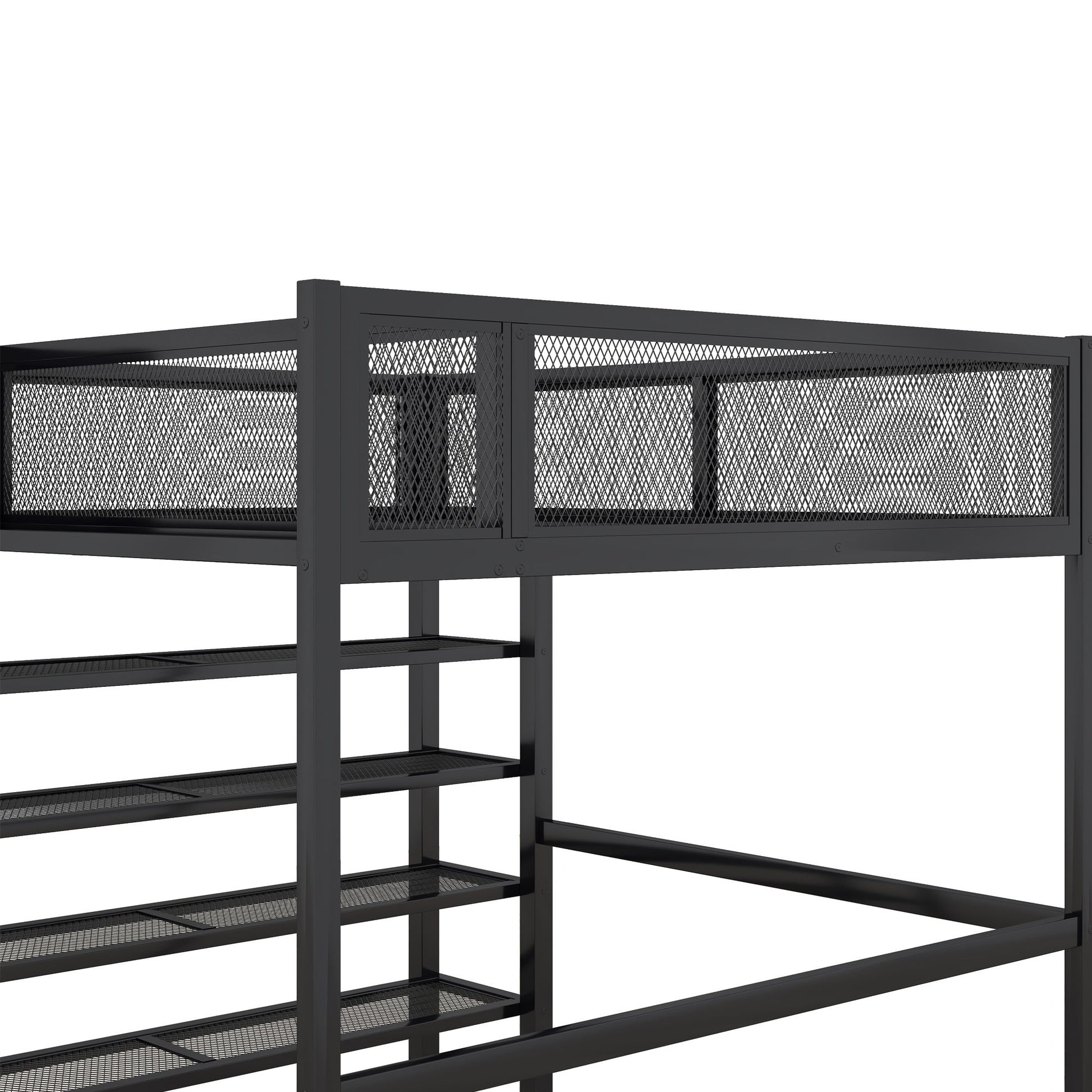 Loft Bed With 4 Tier Shelves And Storage - The Sleep Loft - Online Mattress Showroom NYC