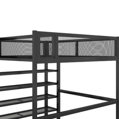 Loft Bed With 4 Tier Shelves And Storage - The Sleep Loft - Online Mattress Showroom NYC