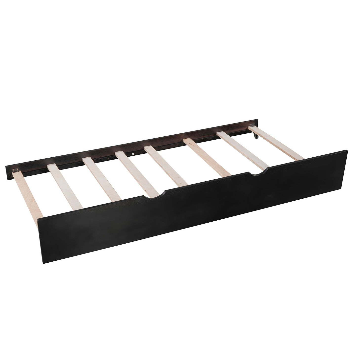 L Shaped Platform Bed With Trundle And Drawers Linked With Built In Desk - The Sleep Loft - Online Mattress Showroom NYC