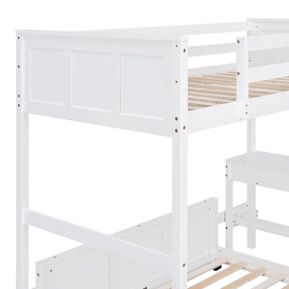 Full Over Full Bunk Bed With Desk - The Sleep Loft - Online Mattress Showroom NYC