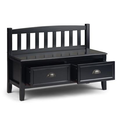 Burlington - Entryway Storage Bench With Drawers - The Sleep Loft - Online Mattress Showroom NYC