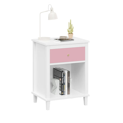 Nightstand With 1 Drawer 1 Shelf - The Sleep Loft - Online Mattress Showroom NYC