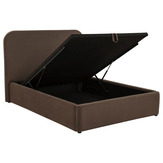 Anders Upholstered Full Storage Lift Platform Bed Chocolate - The Sleep Loft - Online Mattress Showroom NYC