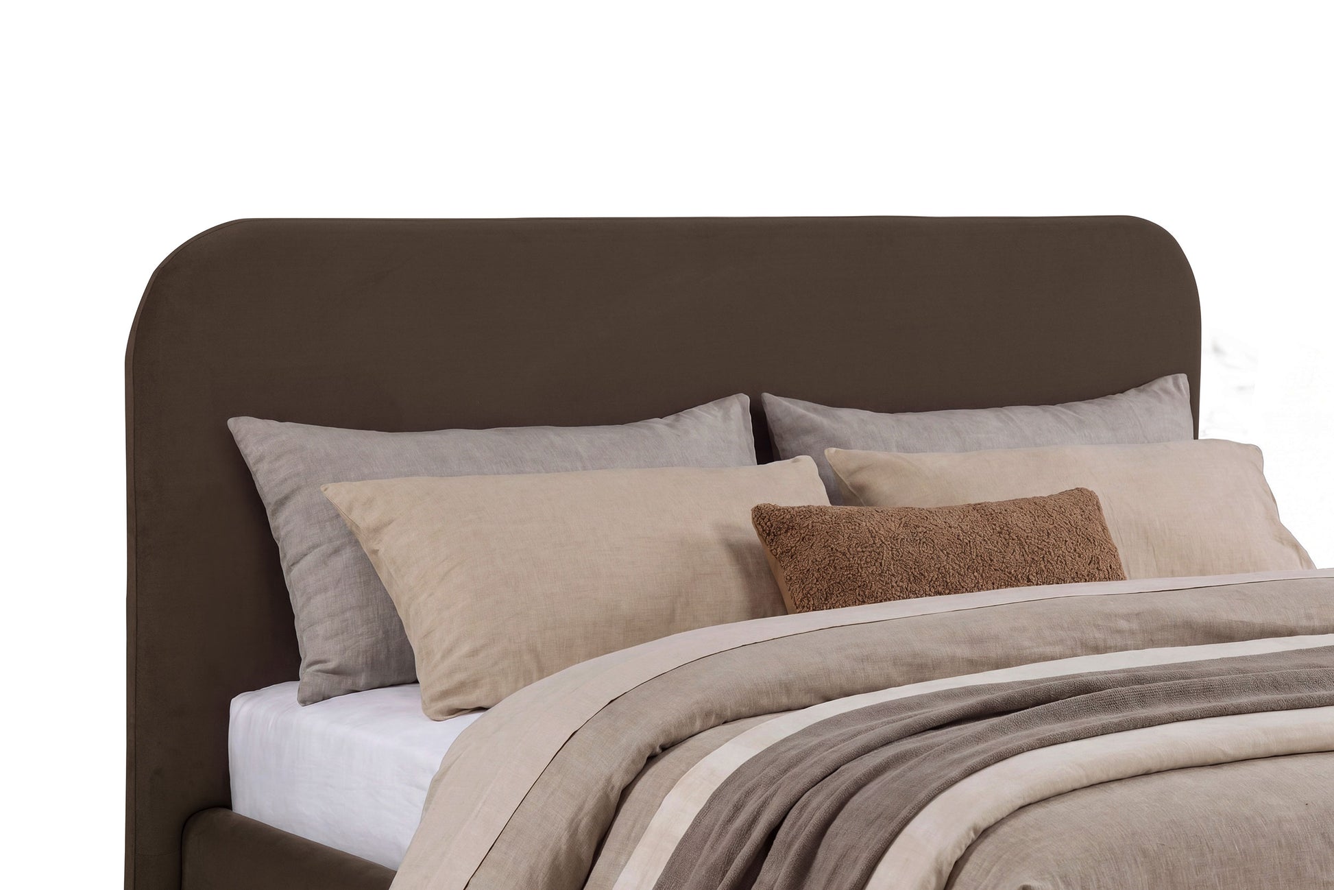 Anders Upholstered Eastern King Storage Lift Platform Bed Chocolate