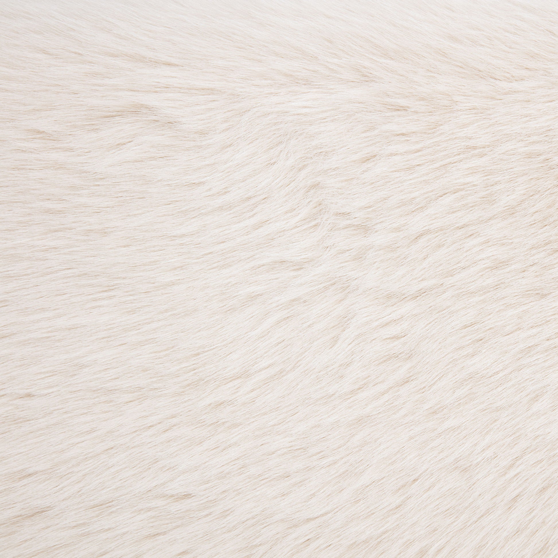 Rebecca Faux Fur Upholstered California King Bed Cream