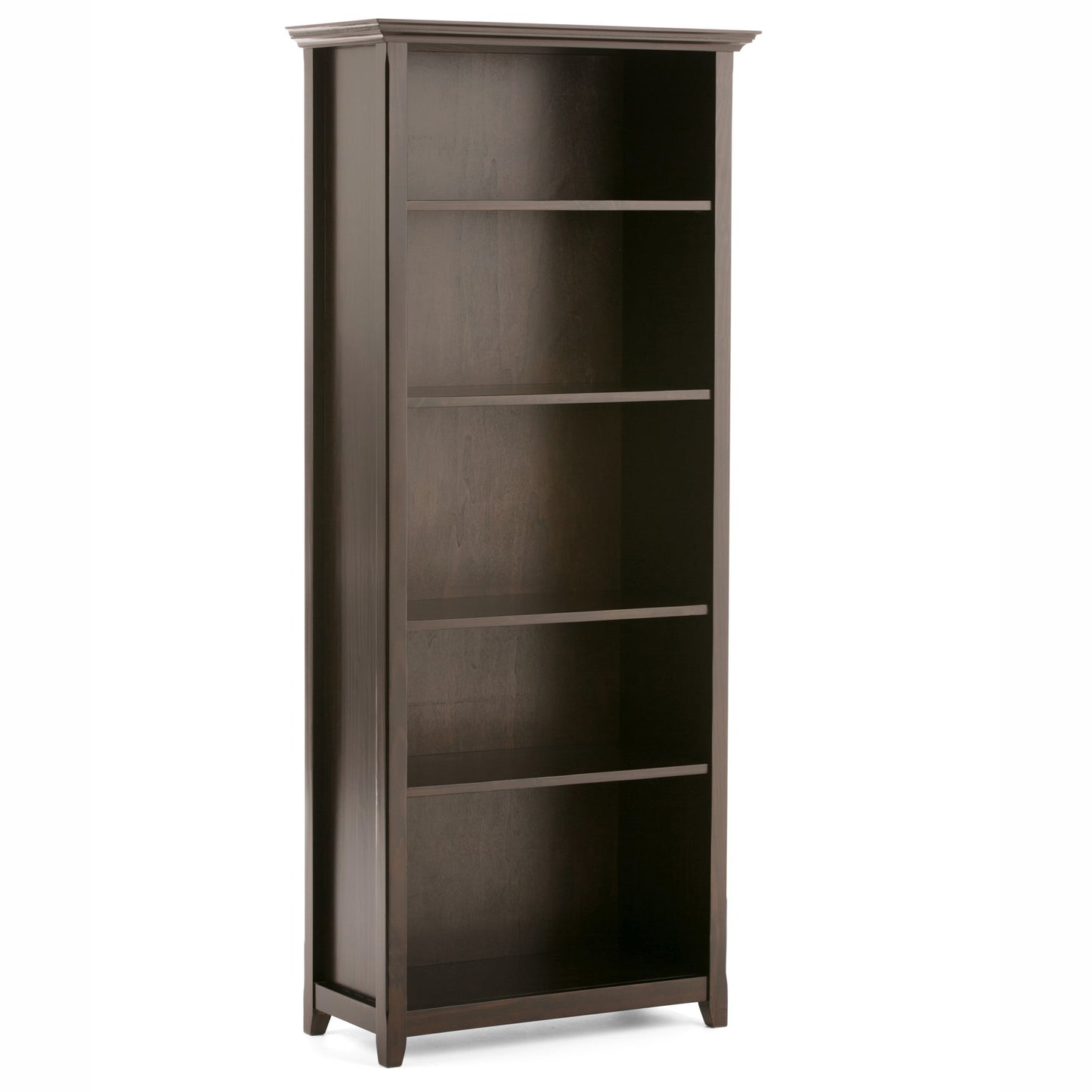 Amherst - 5 Shelf Bookcase, Handcrafted - The Sleep Loft - Online Mattress Showroom NYC