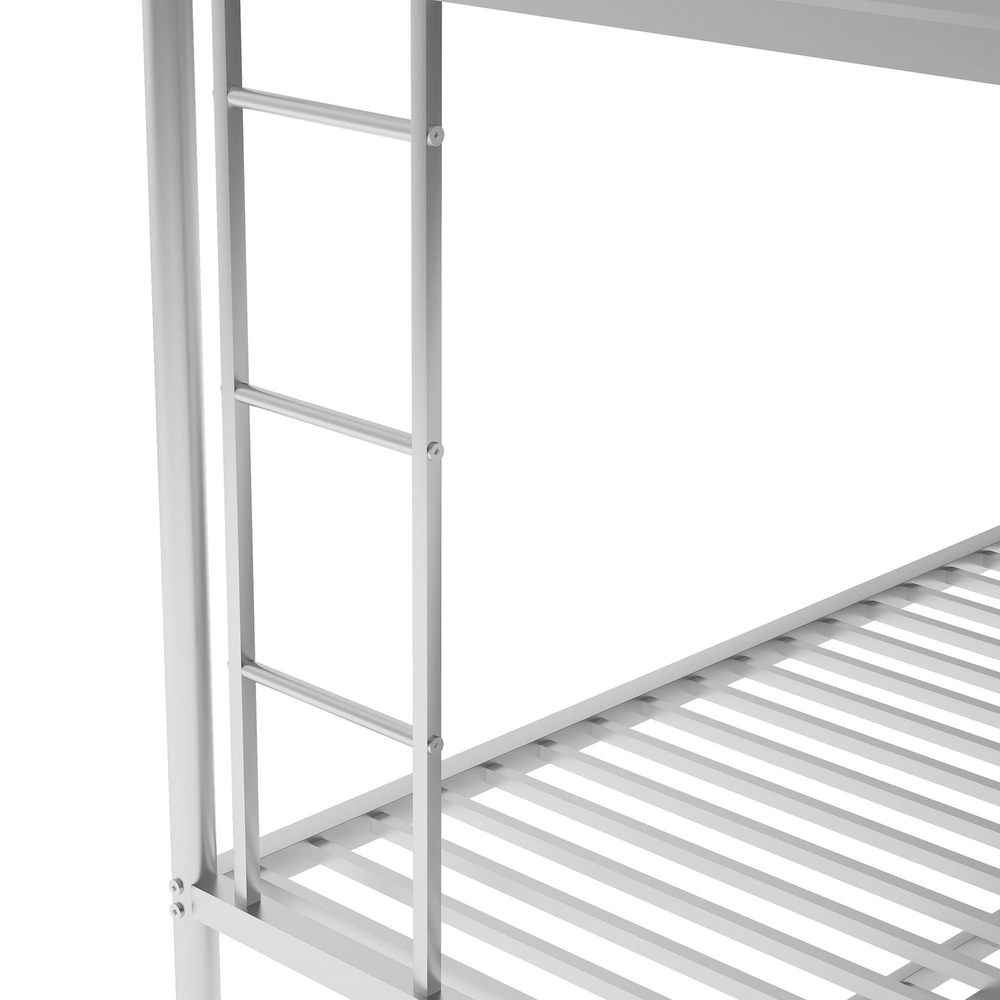 Bunk Bed With Steel Frame And Trundle, 2 Side Ladders - The Sleep Loft - Online Mattress Showroom NYC