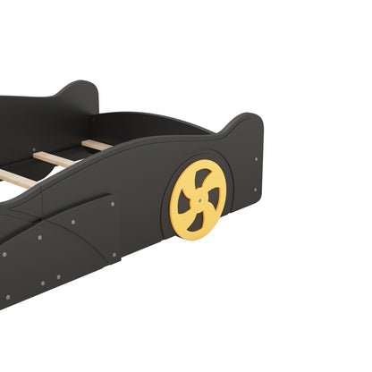 Race Car Shaped Platform Bed With Wheels And Storage - The Sleep Loft - Online Mattress Showroom NYC