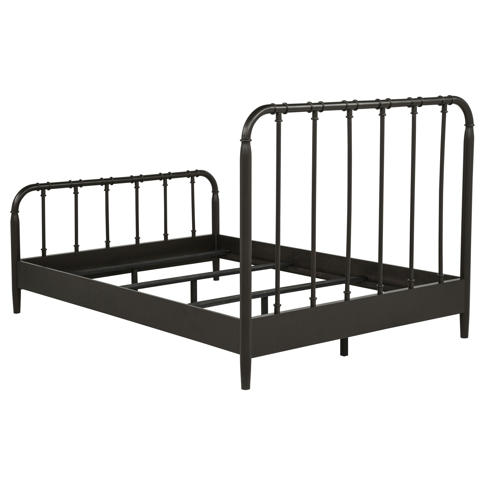 Rocco All Wood Water Pipe Open Frame Full Bed Dark Bronze