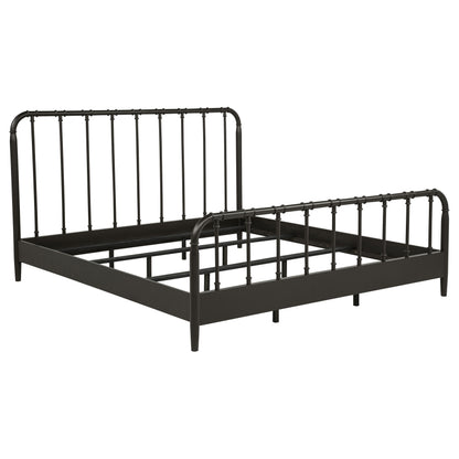 Rocco All Wood Water Pipe Open Frame Eastern King Bed Dark Bronze