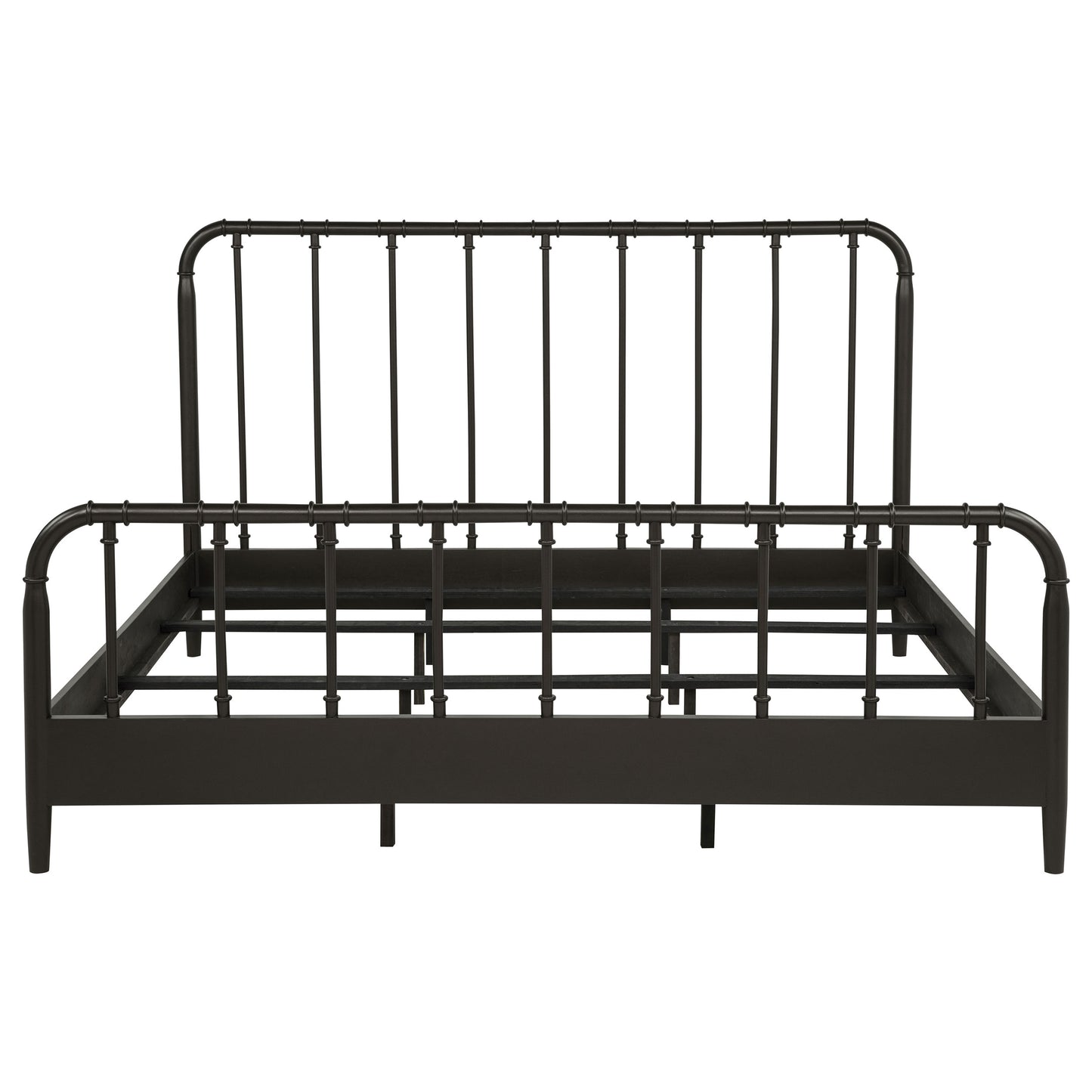 Rocco All Wood Water Pipe Open Frame Eastern King Bed Dark Bronze