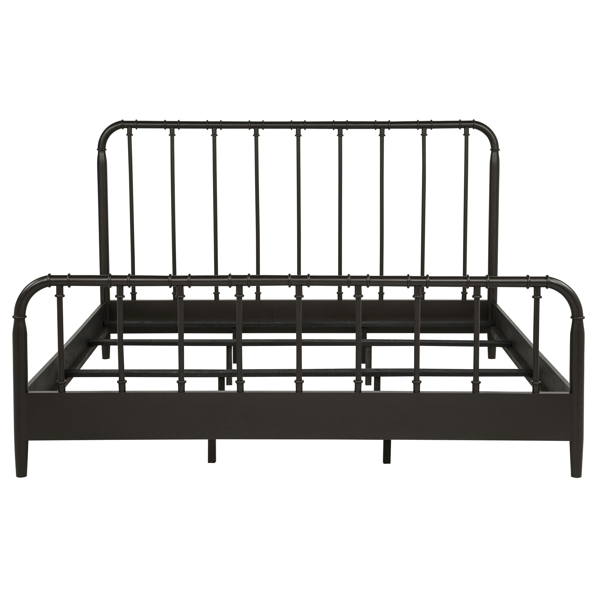 Rocco All Wood Water Pipe Open Frame Eastern King Bed Dark Bronze
