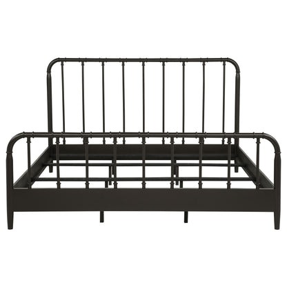 Rocco All Wood Water Pipe Open Frame Eastern King Bed Dark Bronze