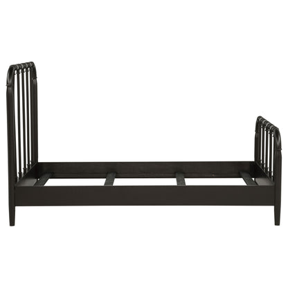 Rocco All Wood Water Pipe Open Frame Twin Bed Dark Bronze