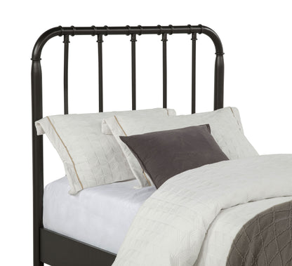 Rocco All Wood Water Pipe Open Frame Twin Bed Dark Bronze