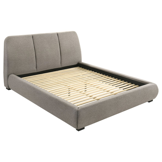 Mokena 46-inch Upholstered California King Platform Bed Taupe - The Sleep Loft - Online Mattress Showroom NYC