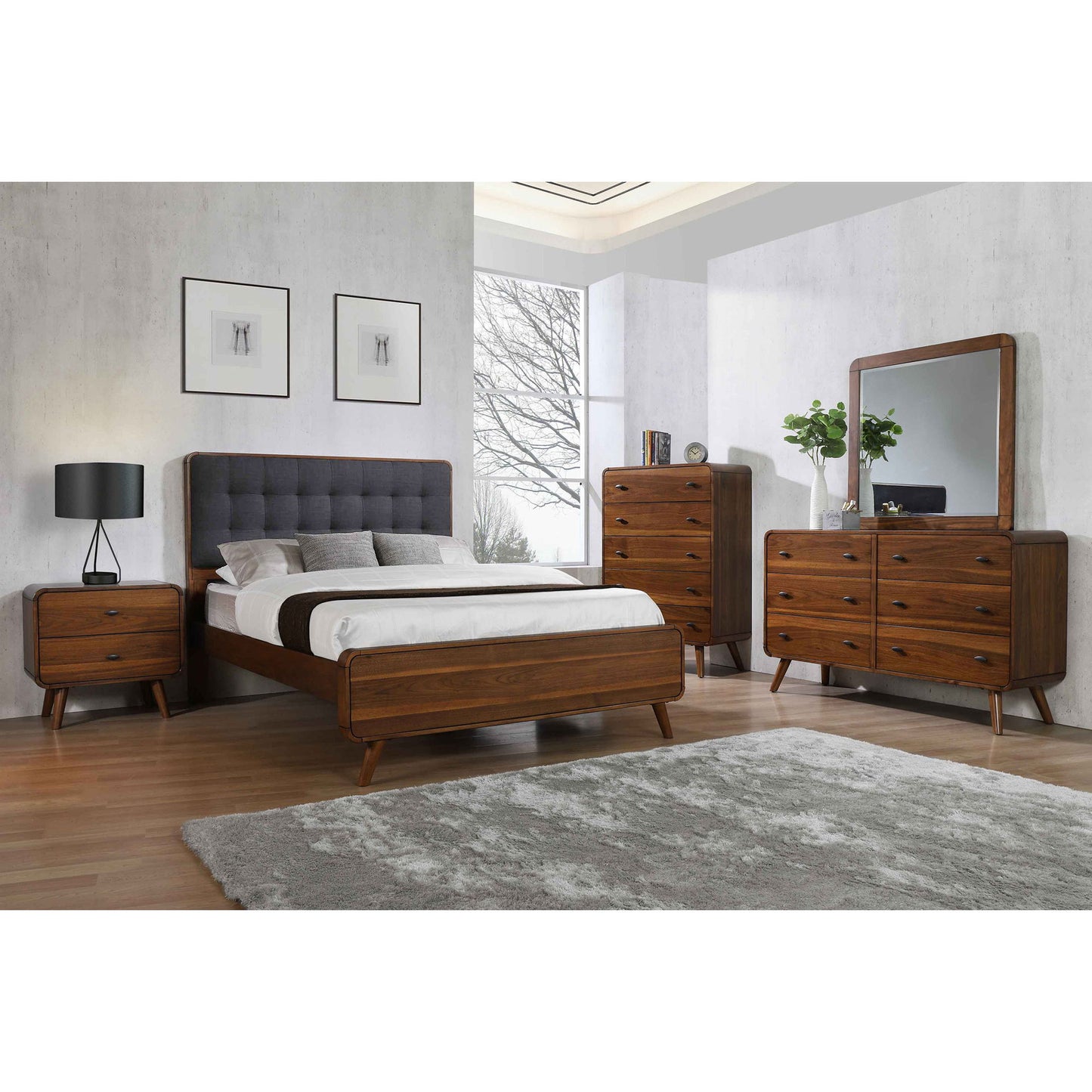 Carson Carrington - Platform Bed With Tufted Upholstery - The Sleep Loft - Online Mattress Showroom NYC