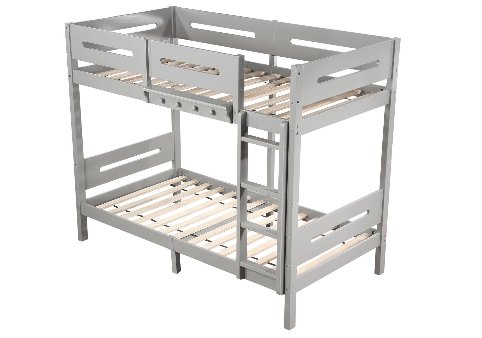 Edah - Twin Twin Bunk Bed - Gray - The Sleep Loft - Online Mattress Showroom NYC