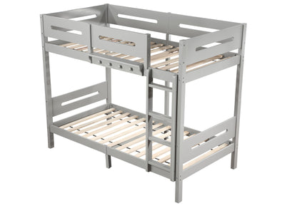 Edah - Twin Twin Bunk Bed - Gray - The Sleep Loft - Online Mattress Showroom NYC