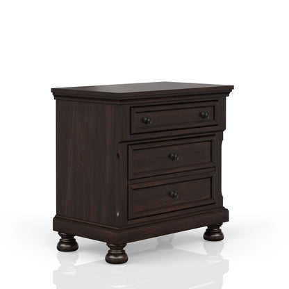 Nightstand Two Storage Drawers - The Sleep Loft - Online Mattress Showroom NYC