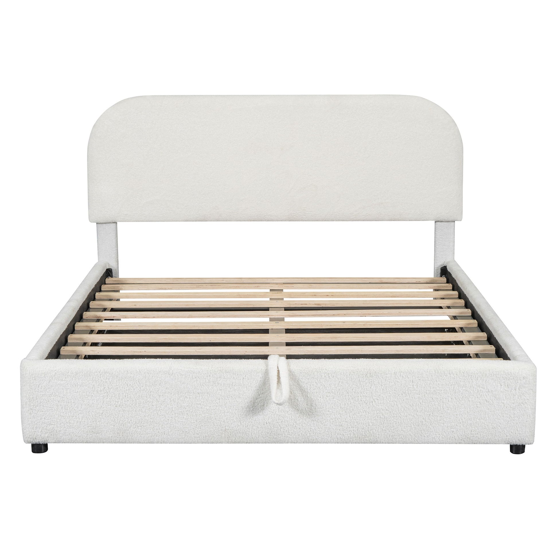 Upholstered Platform Bed With Hydraulic Storage System - The Sleep Loft - Online Mattress Showroom NYC