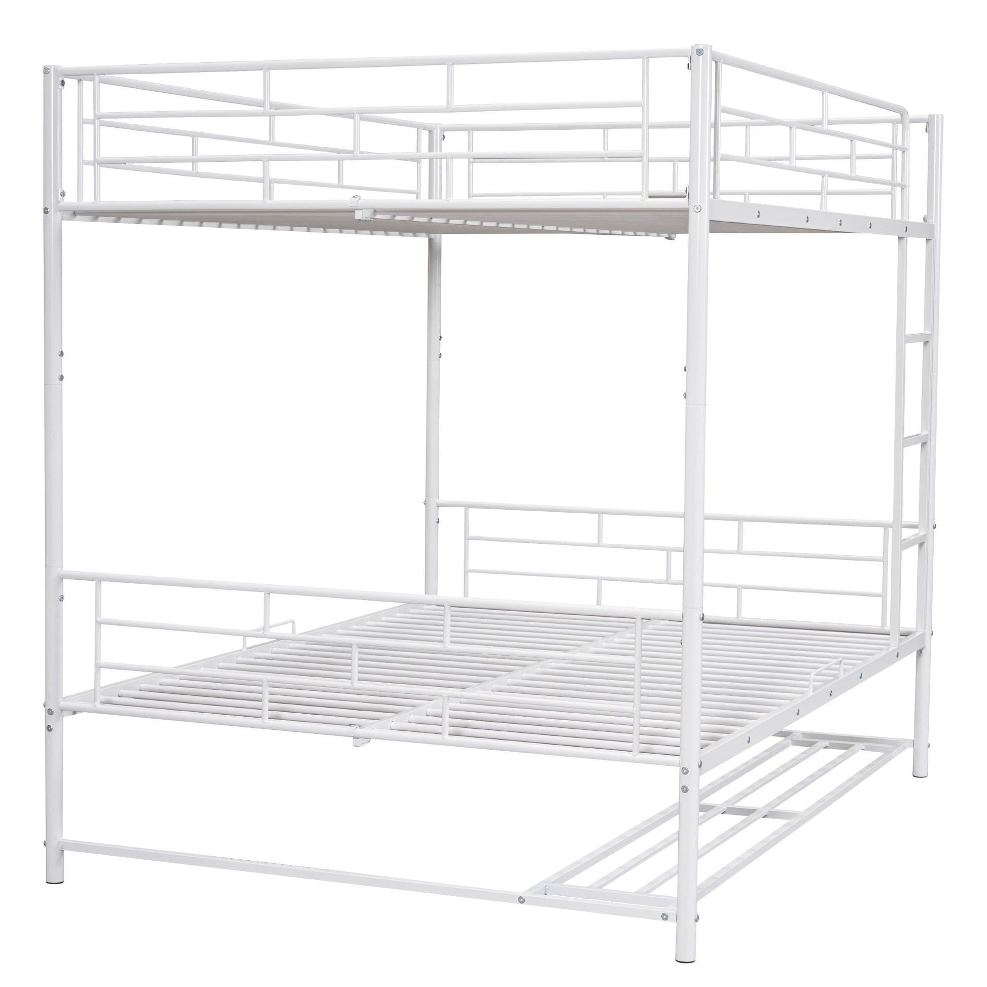 Metal Bunk Bed With Shelf And Guardrails - The Sleep Loft - Online Mattress Showroom NYC