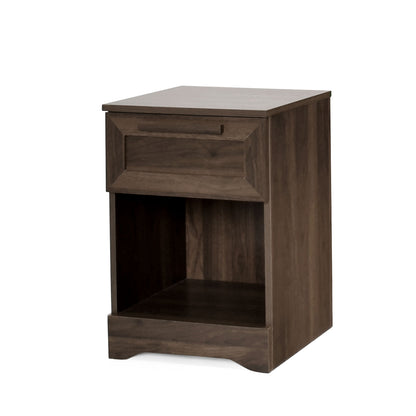 Broxon - Rustic Drawer Nightstand - The Sleep Loft - Online Mattress Showroom NYC