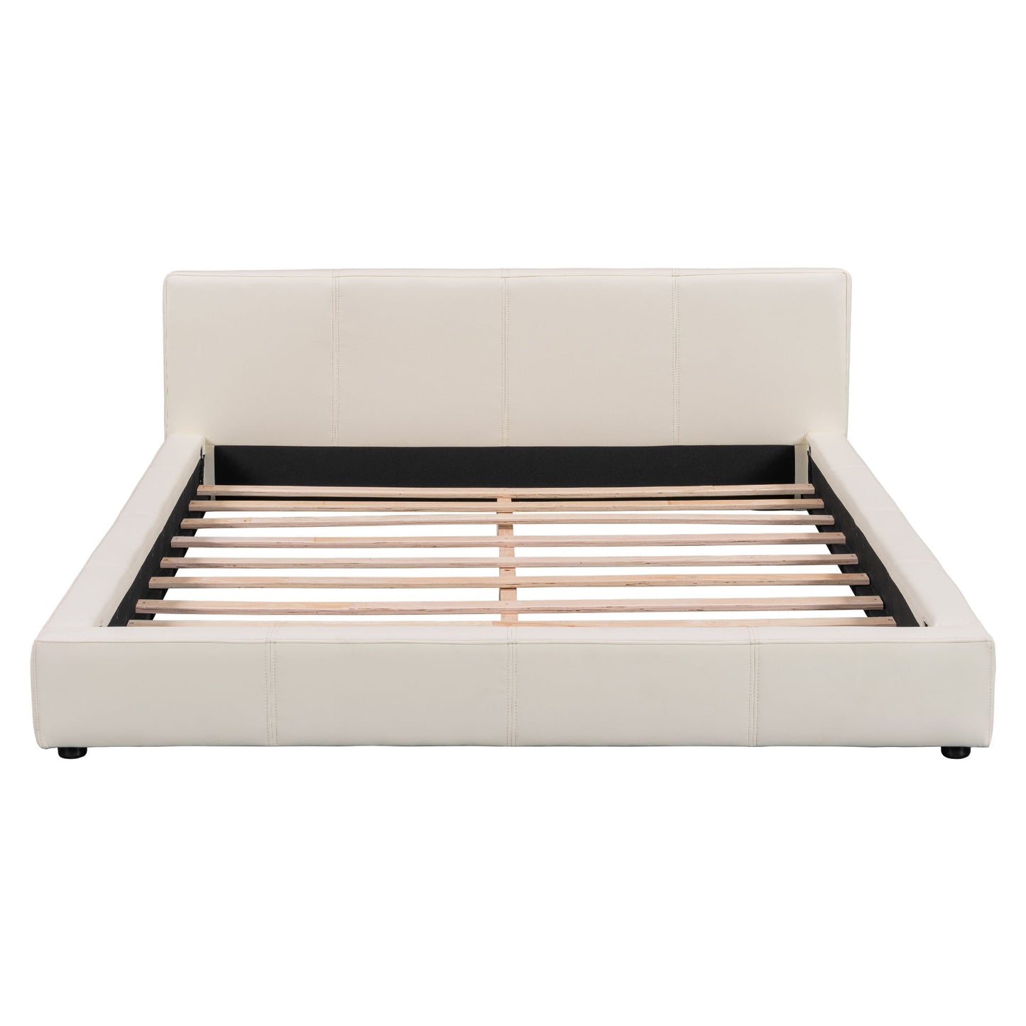 Stylish Upholstered Bed With Birch Wood Frame - The Sleep Loft - Online Mattress Showroom NYC