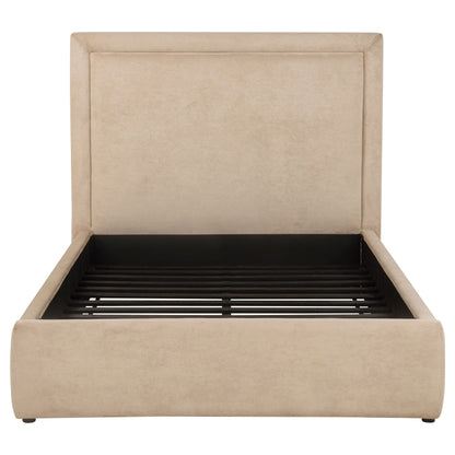 Lawson 54-inch Upholstered Full Platform Bed Light Saddle