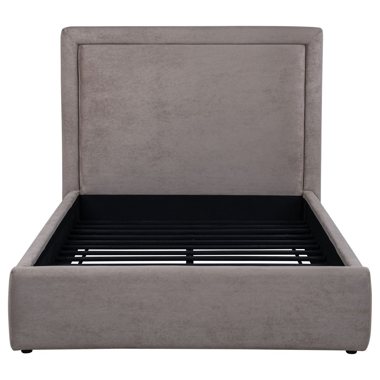 Lawson 54-inch Upholstered Full Panel Platform Bed Mushroom