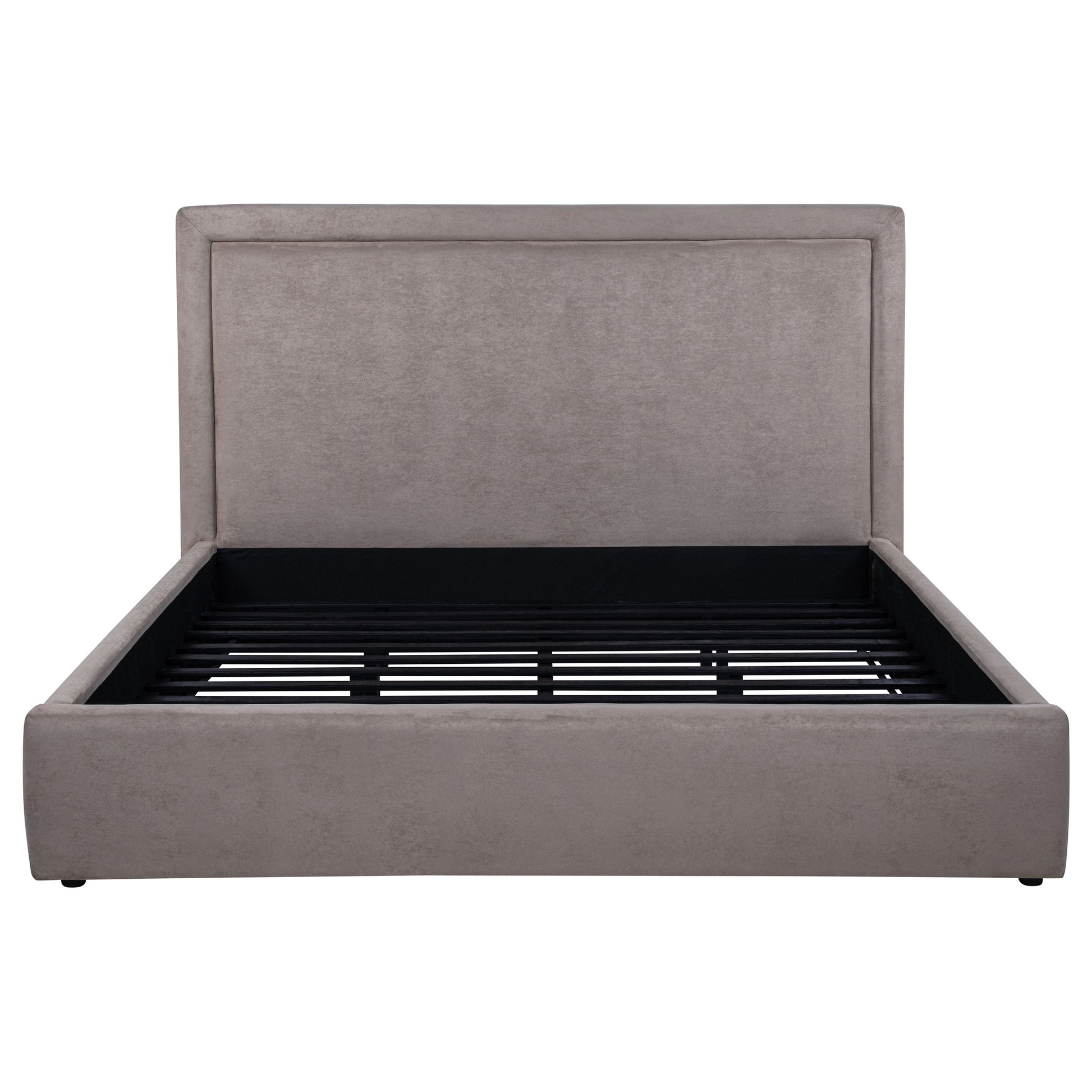 Lawson 54-inch Upholstered Eastern King Platform Bed Mushroom