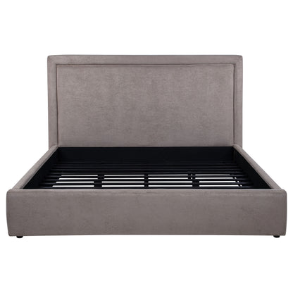 Lawson 54-inch Upholstered Eastern King Platform Bed Mushroom
