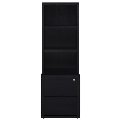 Westpark 3-piece Full Bedroom Set Bookcase Headboard Black