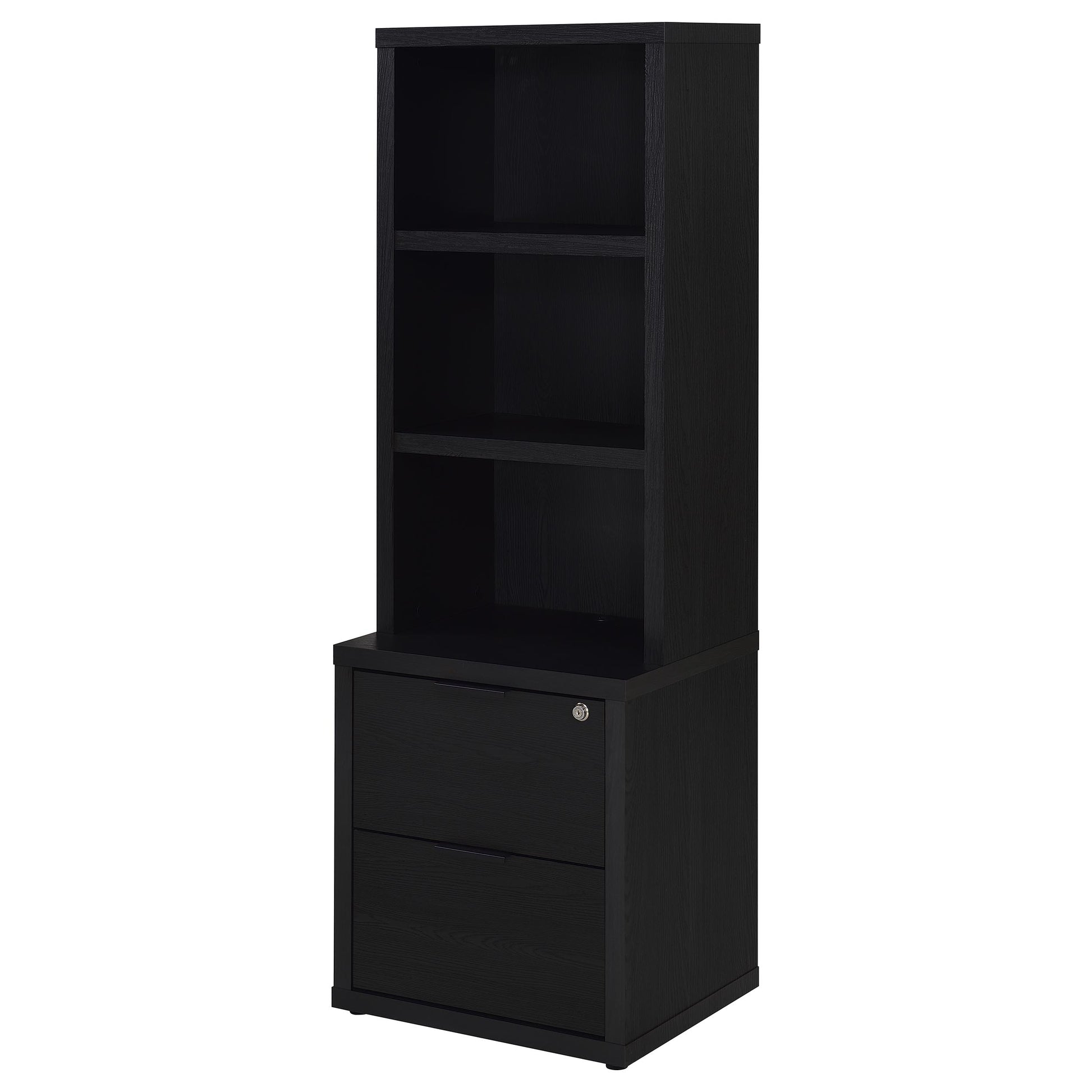 Westpark 3-piece Full Bedroom Set Bookcase Headboard Black