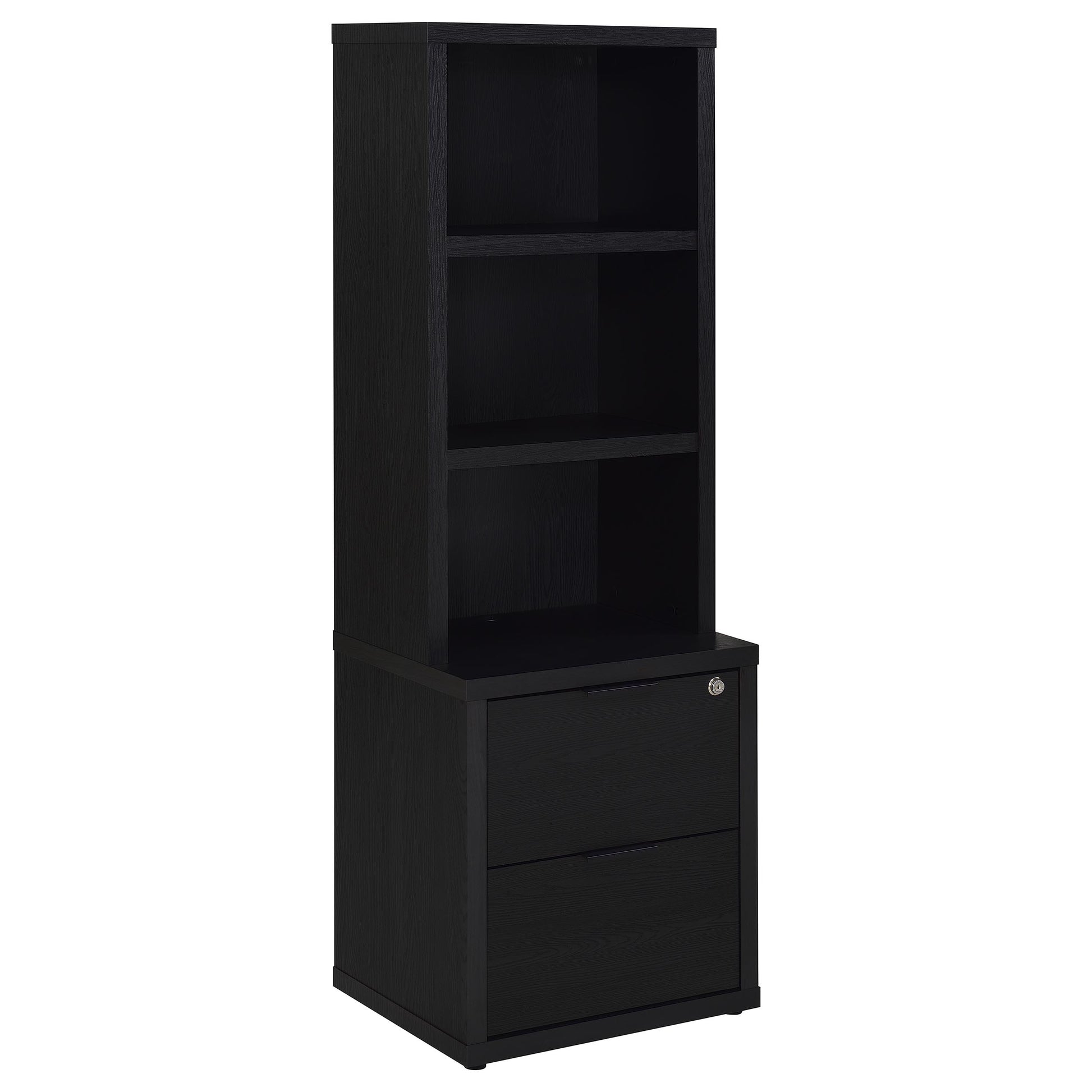 Westpark 3-piece Twin Bedroom Set Bookcase Headboard Black