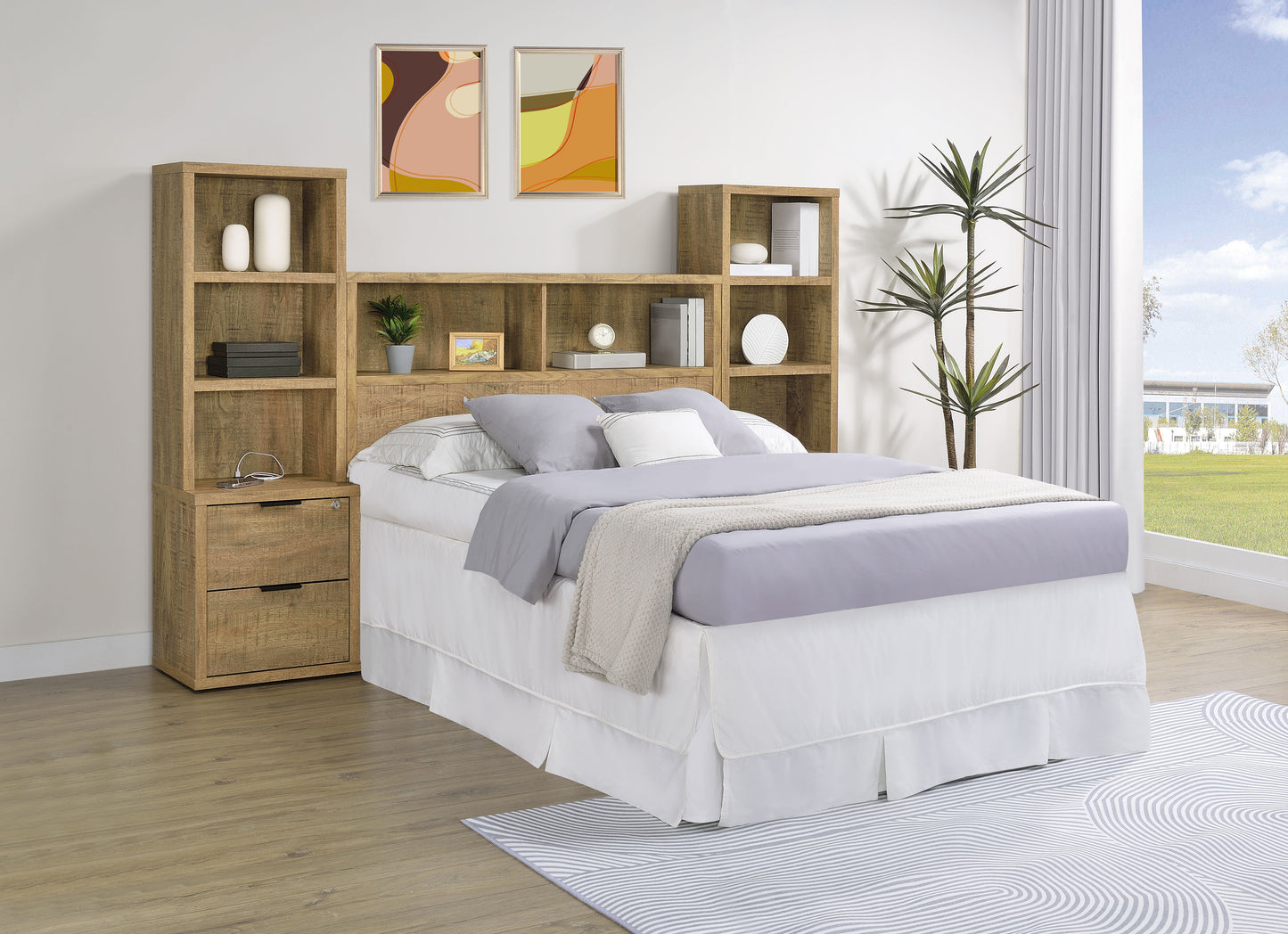 Westpark 49-inch Full Bookcase Headboard Mango